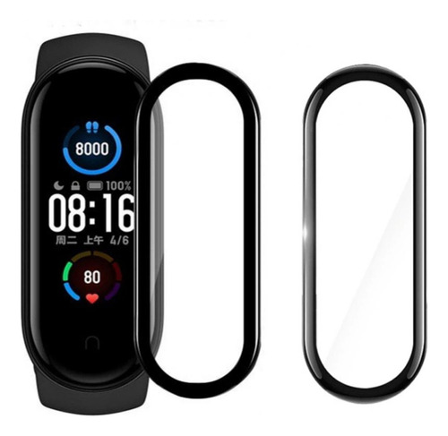 2 Micas 3d Premium Para Xiaomi Mi Band 8 Protector Fullcover