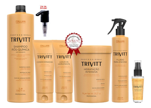 Combo Com 06 Produtos Trivitt Profissional