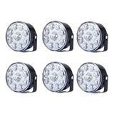 Kit 6 Faros 9 Leds Auxiliar Reflector Proyector Led Tractor