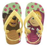 Chinelo Havaianas Baby Masha E Urso - Original