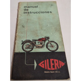 Manual 100% Original Del Propietario: Gilera 150 Ca Año 1959