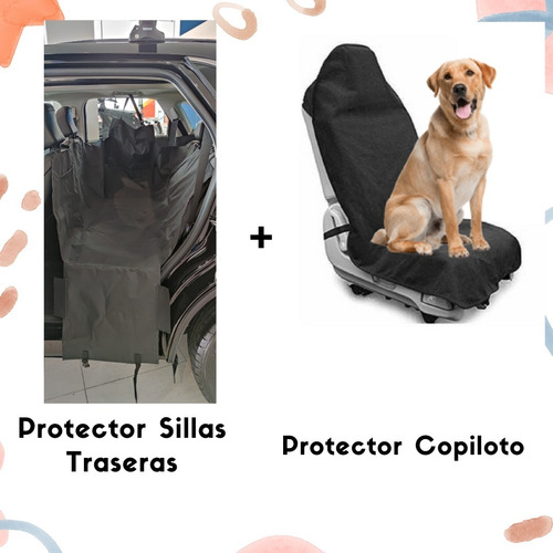 Forro Protector De Silla Trasera Y Copiloto Protege Puertas
