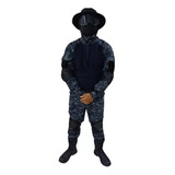 Kit Pantalón Camisa Azul Pixeliado Envío Gratis Airsoft 