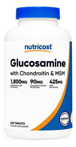 Glucosamina+condroitina+msm 2300mg 240u-salud Ósea-articular