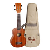 Flight Nus310 Ukulele Soprano De Sapeli Con Funda