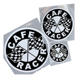 3pz Calcomania Sticker Motos Moto Cafe Racer Reflejante Auto