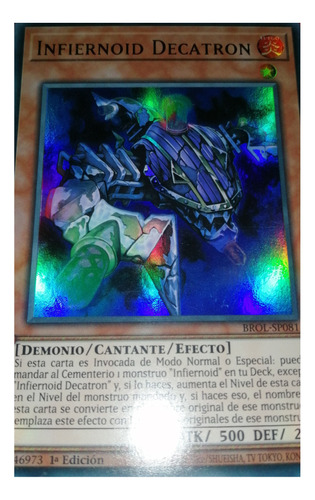 Infernoid Decatron Español Yu-gi-oh! Original Konami