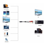 Cable Audio Estereo 90cm Plug 3.5 A 2 Rca $