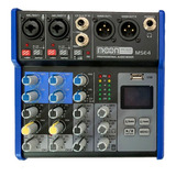 Consola Mixer Moon Mse4 Fx 4 Usb Bluetooth Interfase Rec