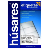 500 Hojas Etiquetas Autoadhesivas Husares H34130 A4 6,40x2,5