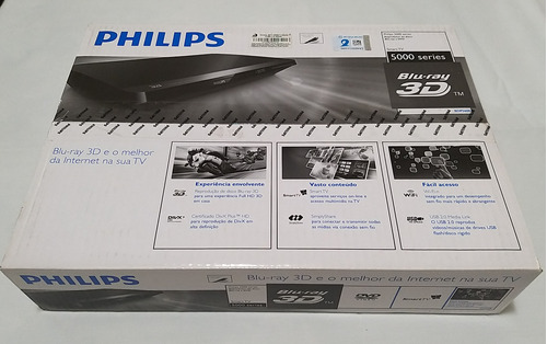 Philips Blu-ray Player Hd 3d  Bdp5600 -novo-