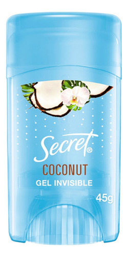 Gel Invisible Antitranspirante  Secret Coco 45 G Secret Coco 45 G