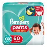  Pampers  Pants Ajuste Total  60 Unidades  Xxg  Fralda Infantil Sem Gênero