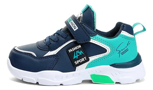Tenis Agear Zapatilla Casual Malla Ventilado Zaptos Antideslizante Transpirable Moda Niños 6-18 Años | Meses sin interés