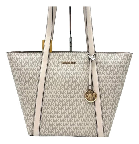 Bolsa Michael Kors Pratt Large Logo Tote Cream Original