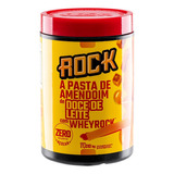 Pasta De Amendoim Rock Com Whey 1,010kg Pronta Sabor Doce De Leite