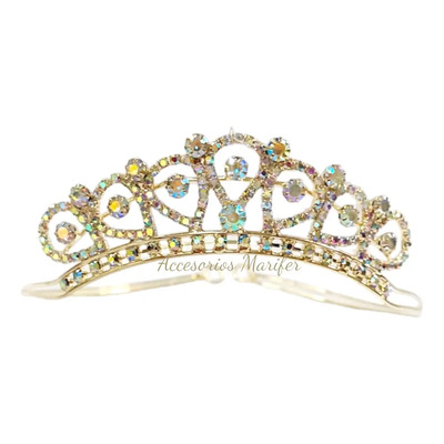 Corona Para Niña En Color Oro (de 6 A 8 Años) Dorado