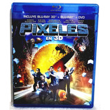 Pixeles 3d(adam Sandler) Blu-ray3d+blu-ray+dvd Original 