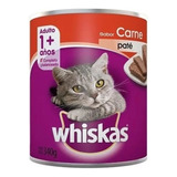 Alimento Whiskas 1+ Whiskas Gatos  Para Gato Adulto Todos Los Tamaños Sabor Paté De Carne En Lata De 340 g