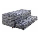 Somier Duo Divan 90 X 190 Acuario 2 Colchones Carro Jackard