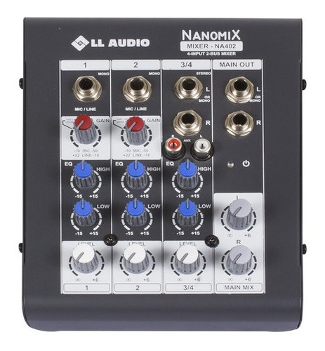 Console Ll Audio Na402 Nanomix De Mistura 127v/220v Preto