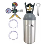 Kit  Extração Chopp Regulador 2 Vias Cilindro Co2 6,8kg