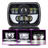 Faro Led Cuadrado 5x7 Drl De Luz Alta/baja Para Nissan Jeep