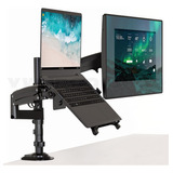 Base Doble Para Monitor Y Laptop Ergonomica Pantalla 22-32''