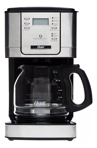 Cafetera De Filtro Oster 4401 Negro/plata 12 Tzs Programable