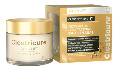 Cicatricure Gold Lift Creme Noturno 50g Reduz Rugas