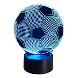 Lampara Ilusión 3d Balón De Fútbol Luz De Noche Lamparas Led