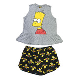 Pijama Musculosa Bart Mujer The Simpsons Promesse Ts1052