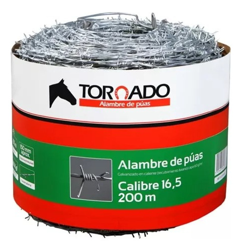 Alambre De Puas Calibre 16.5 X 200 Metros Tornado