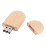 Disco Usb Portátil De Madera Con Disco En U, Impermeable, An