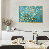 Cuadro Canvas Van Gogh Con Marco Flotado Almendro En Flor
