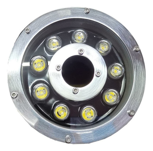 2 Pz Lampara Led Sumergible Tipo Dona 9w 24v Hidro9p