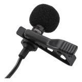 Mini Microfone Lapela Clip Metal Reprodução De Som P3 3.5mm