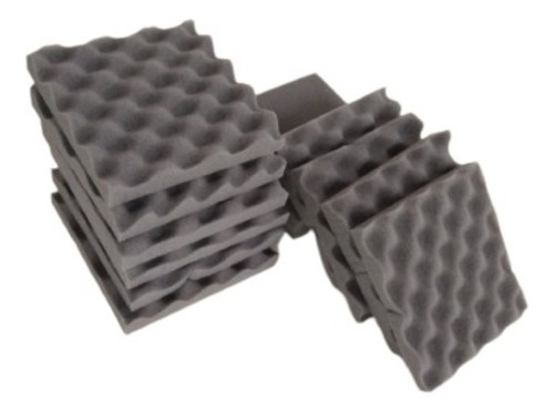 48 Paneles Acusticos - Esponja Acustica 20x20x3 Gris Claro 