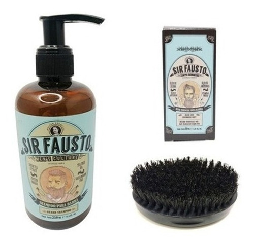 Kit De Limpieza Premium Para Barba Sir Fausto Barberia