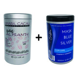 Matizador Blue + Btx Alisante Brasil Cacau By Everglam 