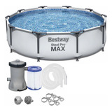 Piscina Bestway 6473 L Cinza Bomba Filtro 220v #56416