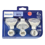 Focos Philips Spot Led Essential Mr16-4.5w Luz Fría Con 3