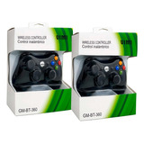 Paquete 2 Piezas Control Gamepad Inalámbrico Para Xbox 360