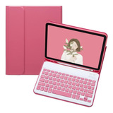 Funda Con Teclado Marca Yeehi / Para iPad Mini 4 / Dark Pink
