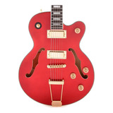 Guitarra Semi-acústica EpiPhone Uptown Kat Es Red Metallic