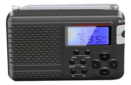 Con Antena Lcd Am/fm/sw/tv (radio De Banda Completa 50/60 Hz