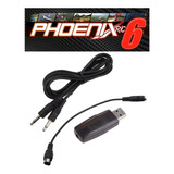 Cabo Simulador Usb + Phoenix Rc 6 Para Flysky Fs-i6 E Outros