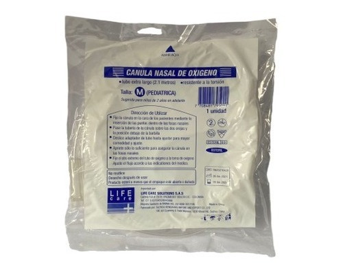 Canula Nasal Para Oxigeno 2m Pediatrica Paqx5u