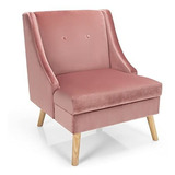 Mueble - Giantex - Silla Decorativa De Color Rosa, Cómoda Si