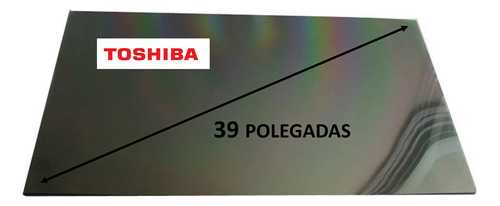 Película Polarizada Tv Compatível C/ Toshiba 39 Polegadas